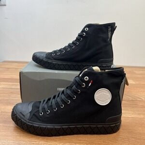 Palladium Ace Mid Top Sneakers Unisex Mens 13/ Womens 14.5 Black NEW